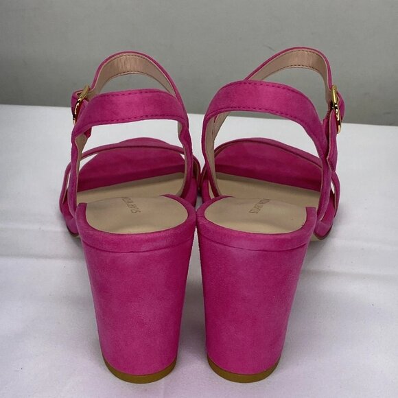 Stuart Weitzman Women’s Dancer 75 Block Heel Sandals – Peonia Pink – Size 8.5 - Picture 6 of 10